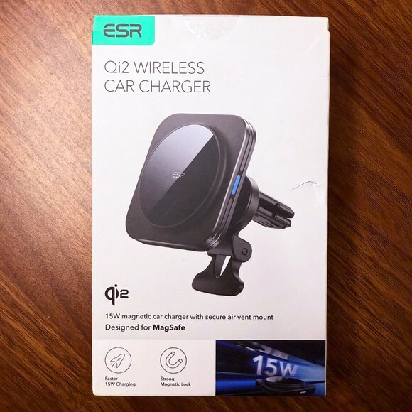 ESR Qi2 15W Magsafe Magnetic Car Air Vent Mount Dashboard Cell Phone Charger - Picture 1 of 6